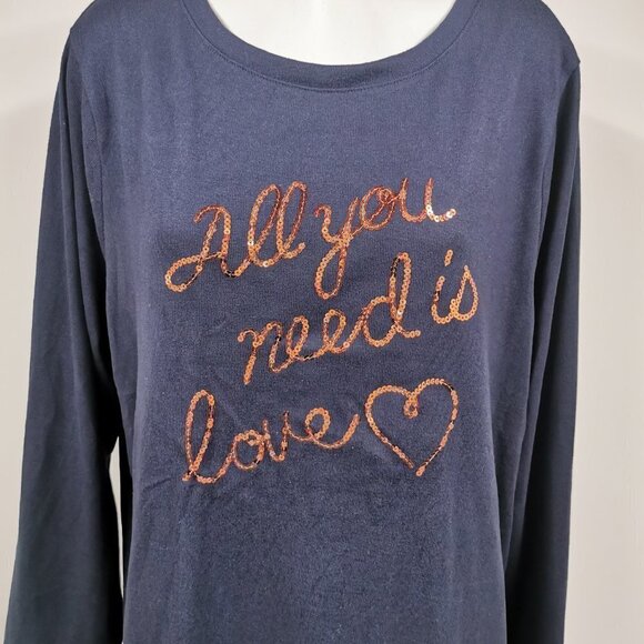 GEORGE All You Need Is Love Top - Picture 2 of 4